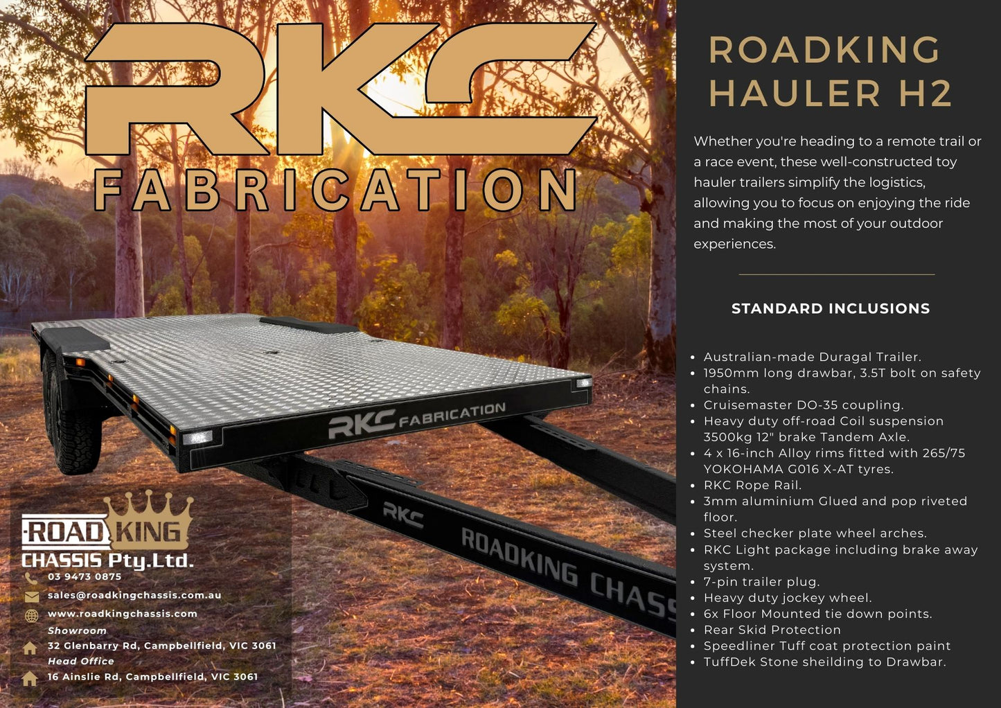 Roadking H2 Hauler - Standard Model