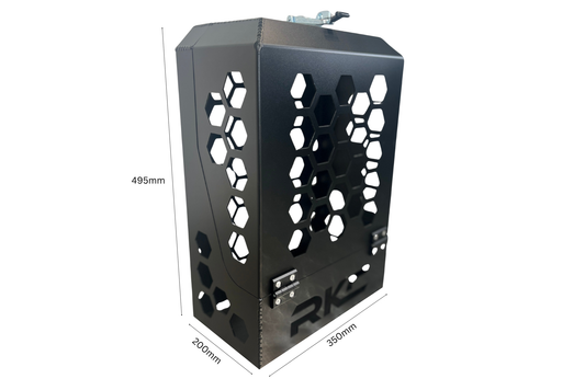 Roadking Chassis Aluminium Jerry Can Holder – Caravan Trailer Fuel Can Mount