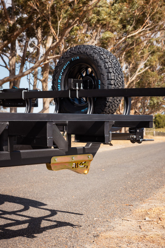 Roadking Bolt-On Spare Wheel Holder 6-Stud – Caravan Trailer Wheel Mount