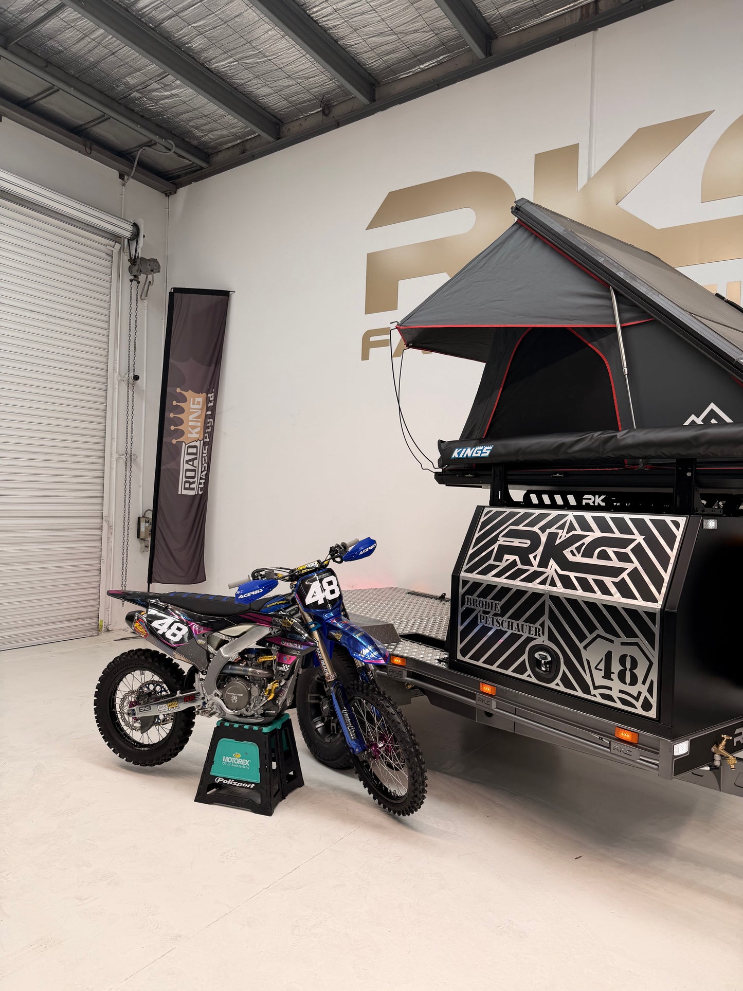 Roadking H1 Moto Hauler Single Axle